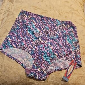 Floral Patterned High Waisted Panty